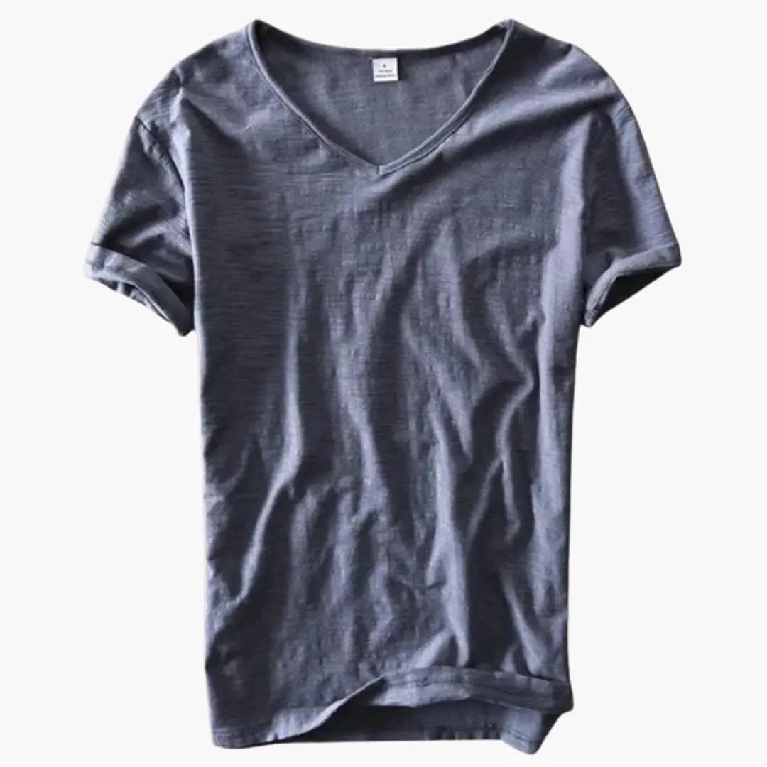 Women’s Short Sleeve V-Neck Pullover T-Shirt