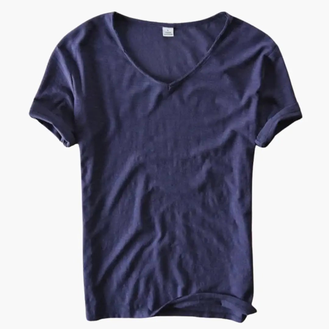 Women’s Short Sleeve V-Neck Pullover T-Shirt
