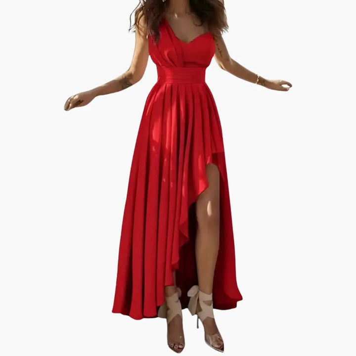 Women’s Sleeveless Cocktail Dress with High Waist Fit