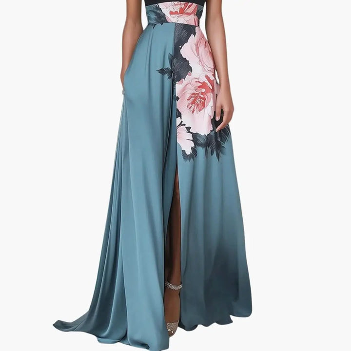 Women’s Sleeveless Maxi Dress with Side Slit