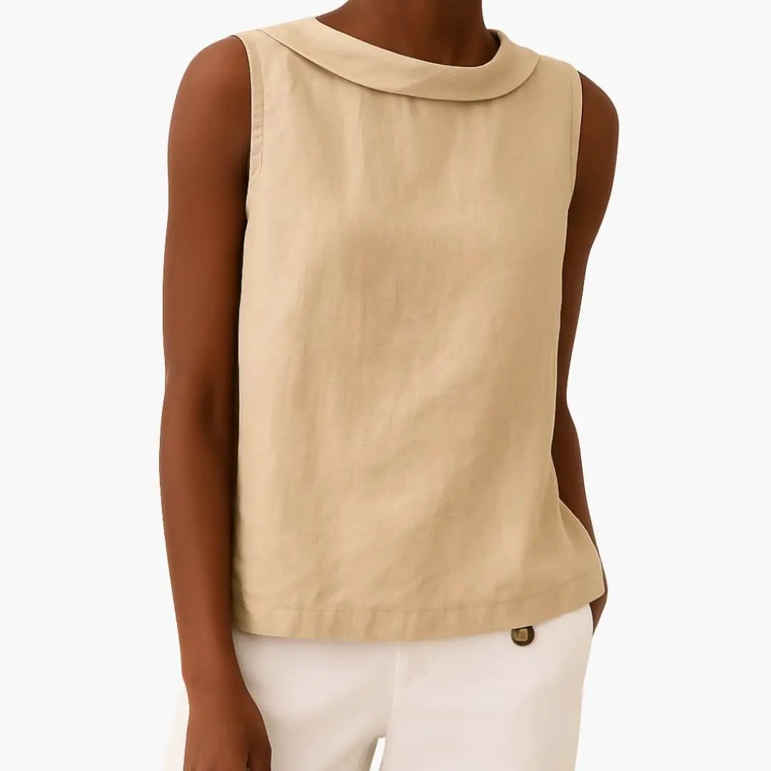 Women’s Sleeveless Roll Neck Top