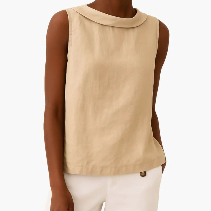 Women’s Sleeveless Roll Neck Top