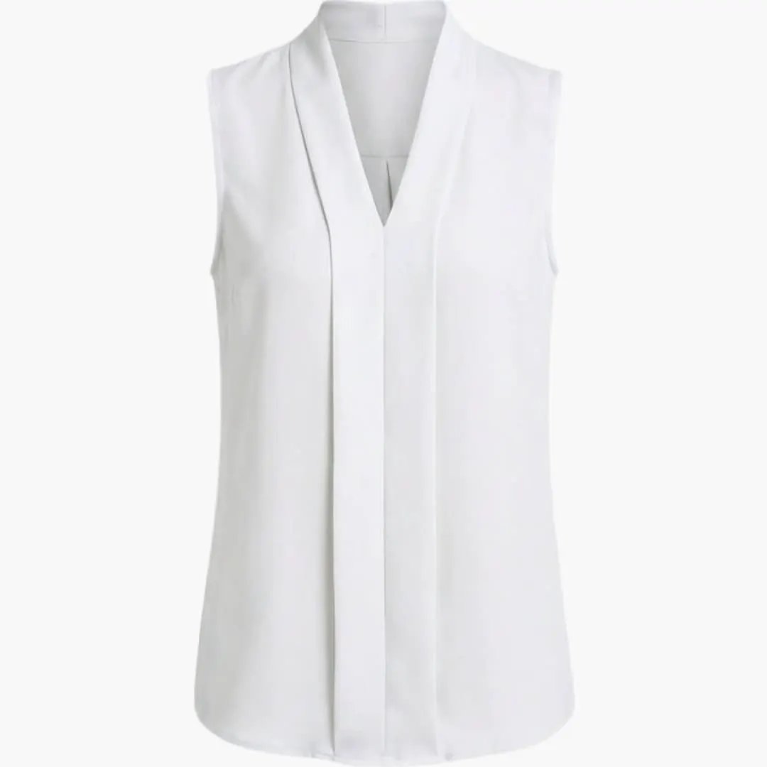 Women's Sleeveless Round Neck Top