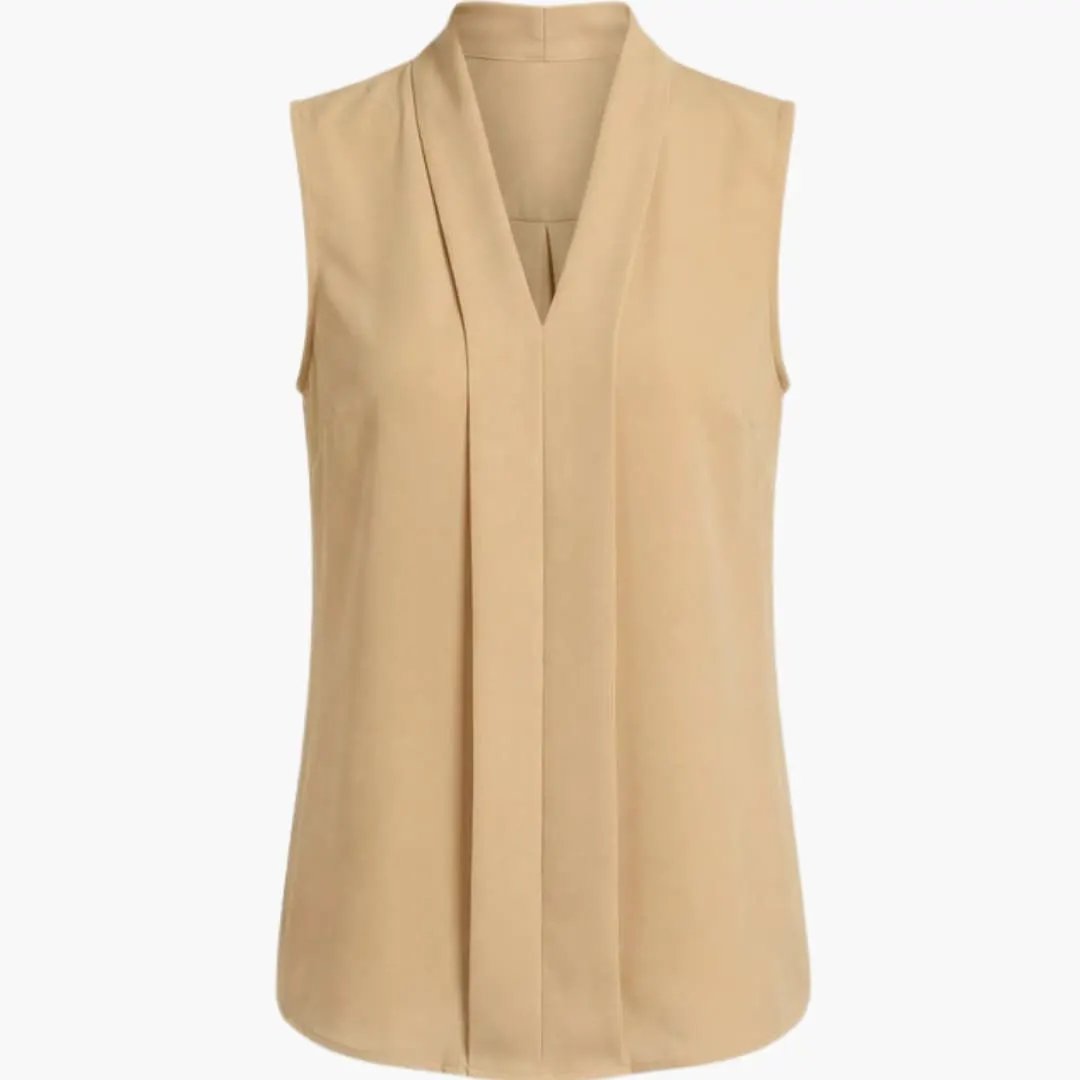 Women's Sleeveless Round Neck Top