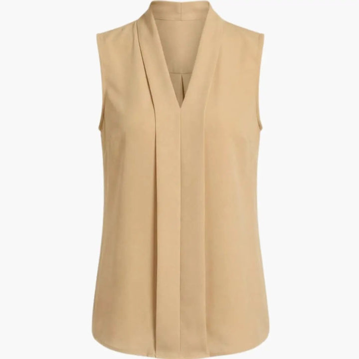 Women's Sleeveless Round Neck Top
