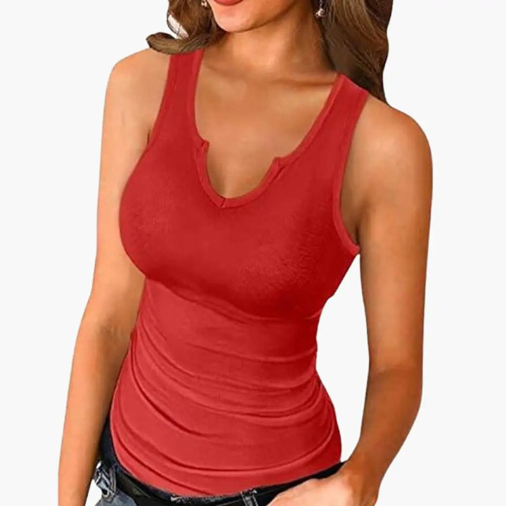 Women's Sleeveless V-Neck Top