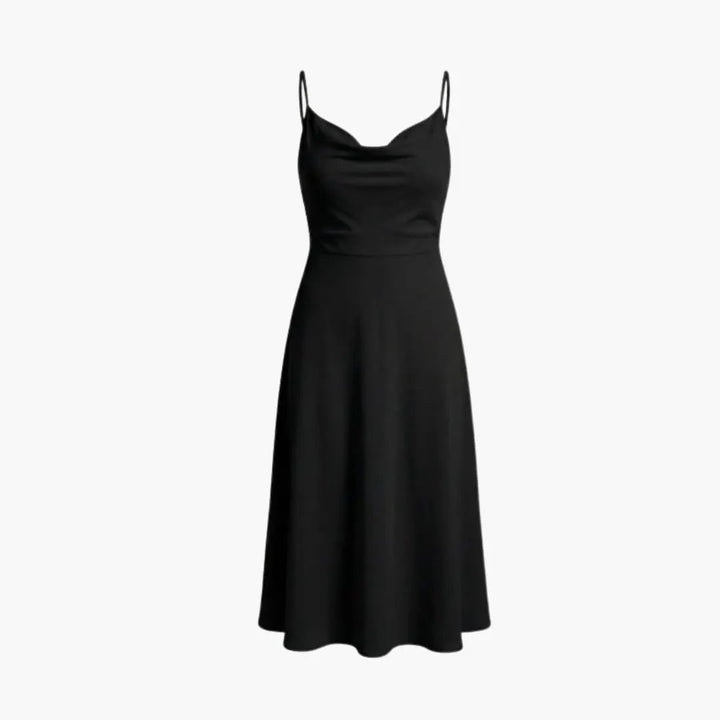 Women’s Square Neck Maxi Dress with Back Lace - Up Waist