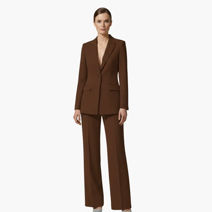 Women’s Two Piece Suit Set with Blazer and Pants