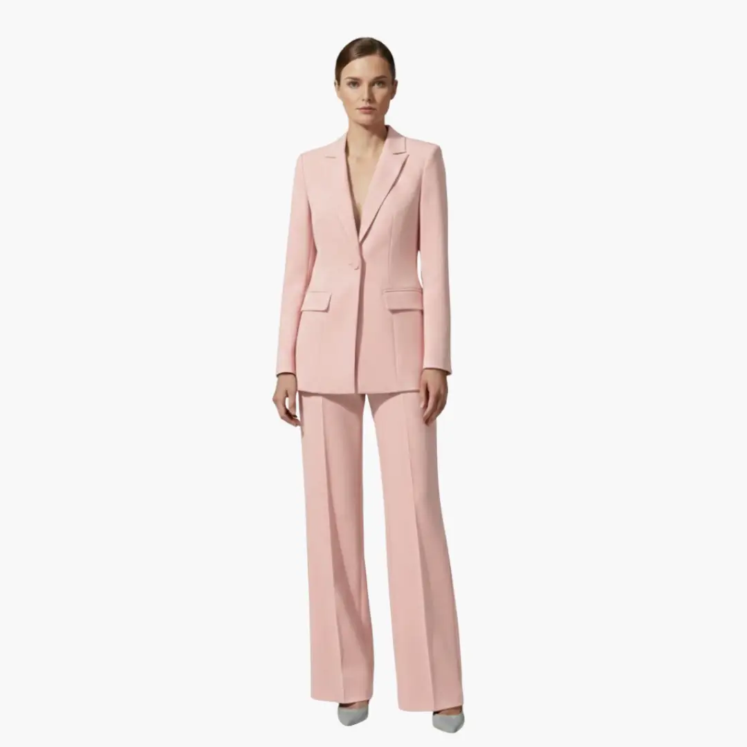 Women’s Two Piece Suit Set with Blazer and Pants