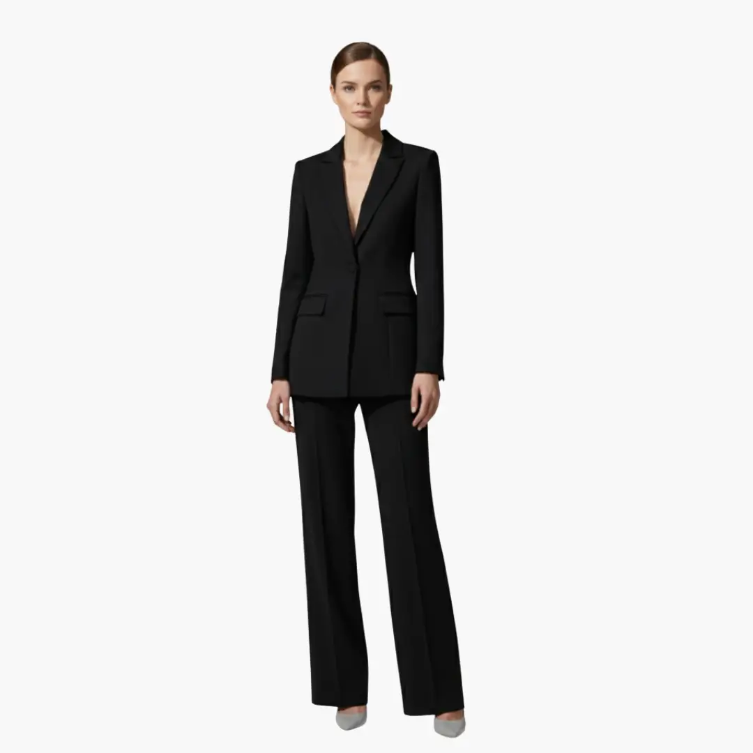 Women’s Two Piece Suit Set with Blazer and Pants