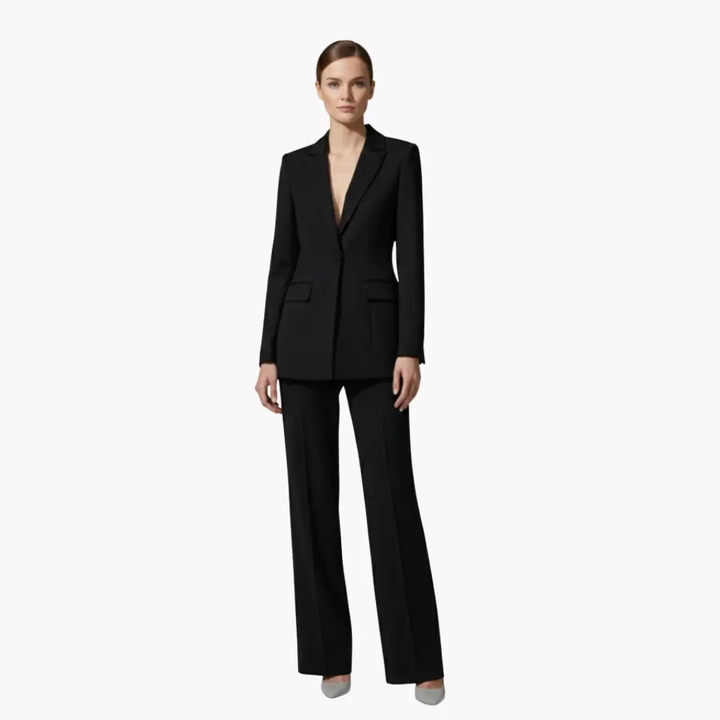 Women’s Two Piece Suit Set with Blazer and Pants