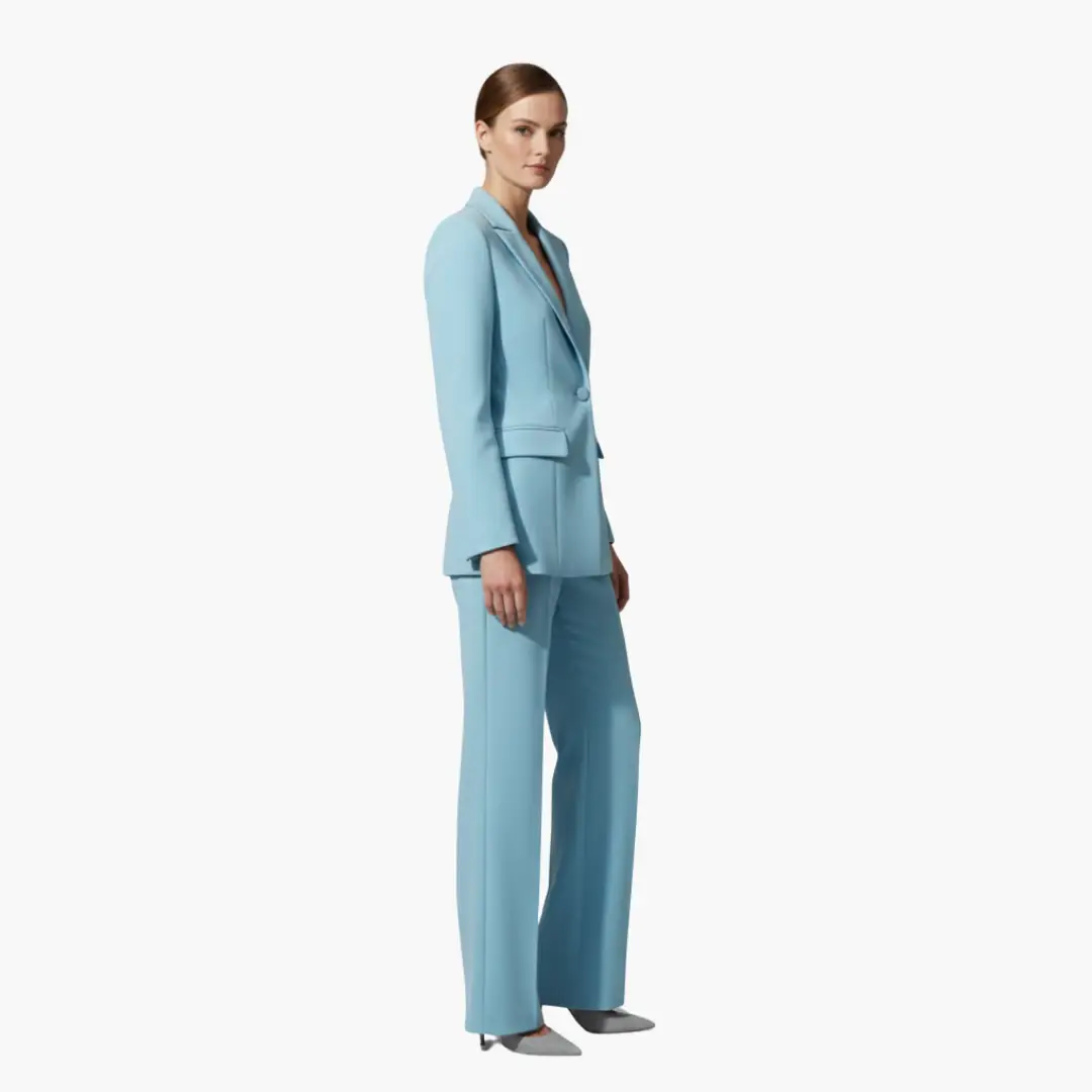 Women’s Two Piece Suit Set with Blazer and Pants
