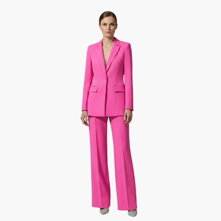 Women’s Two Piece Suit Set with Blazer and Pants