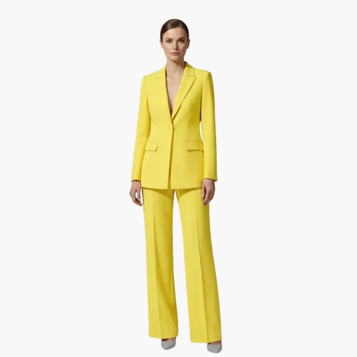 Women’s Two Piece Suit Set with Blazer and Pants