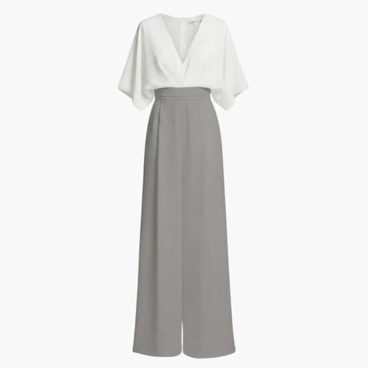 Women’s V - Neck Wide Leg Jumpsuit