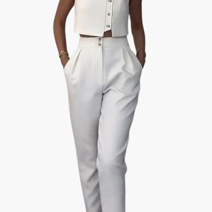 Women's Vest Top & amp - Cropped Pants Two-Piece Set