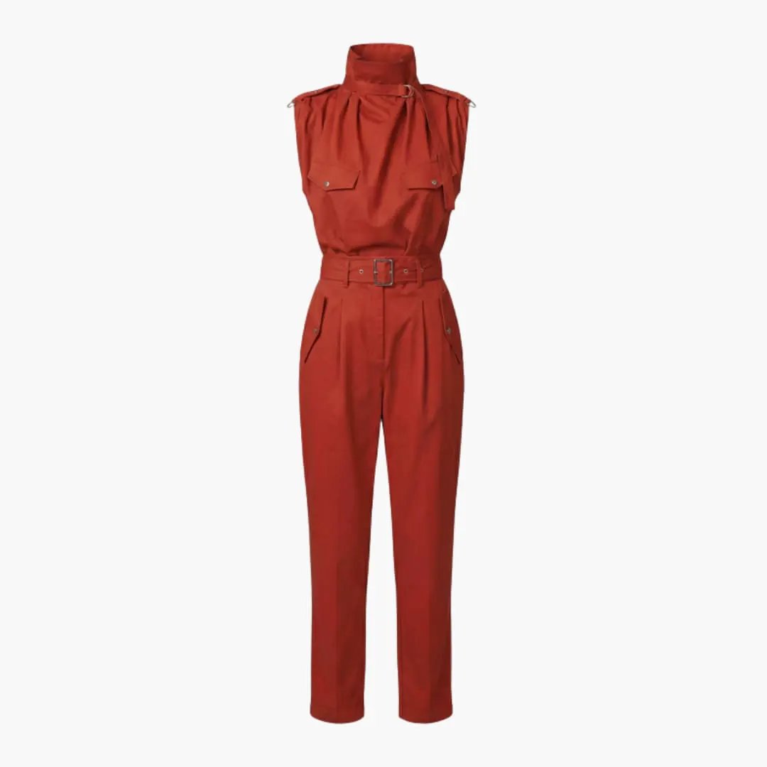 Women’s Straight Leg Jumpsuit without Sleeves