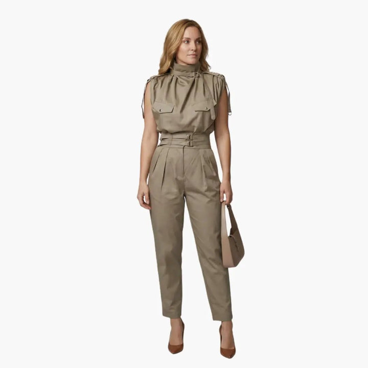 Women’s Straight Leg Jumpsuit without Sleeves
